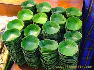 Banana Leaf Cups - Wat Donwai