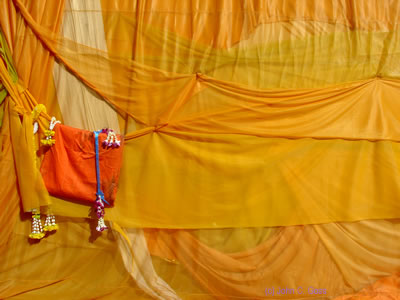 Saffron Robes - Wat Lokayasutharam, Ayuttaya 2003 by John Goss